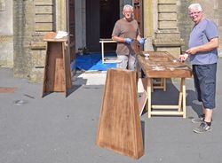 2019 07 19 travaux église Lommerange autel lutrin 1ax