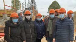 2020 09 28 Visite chantier collège Membres du syndicat du gymnase du collège 2