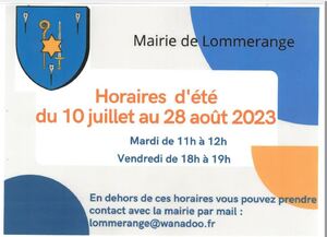 2023 07 09 Ouverture mairie été